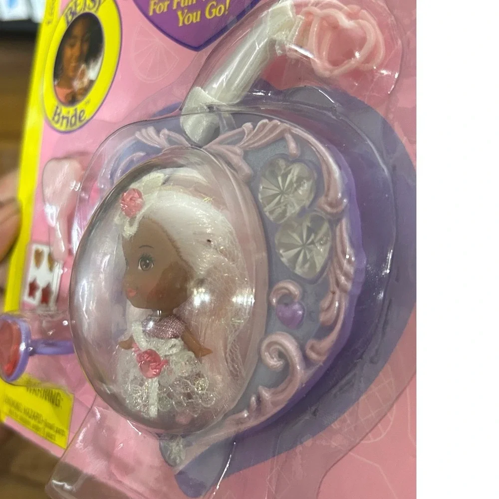 Rare Tyco Liddle Kiddles Betsy Bride Doll Lovely Locket AA 1994 Pink Plastic New